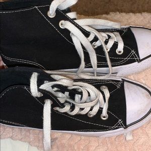 super cute black and white high tops